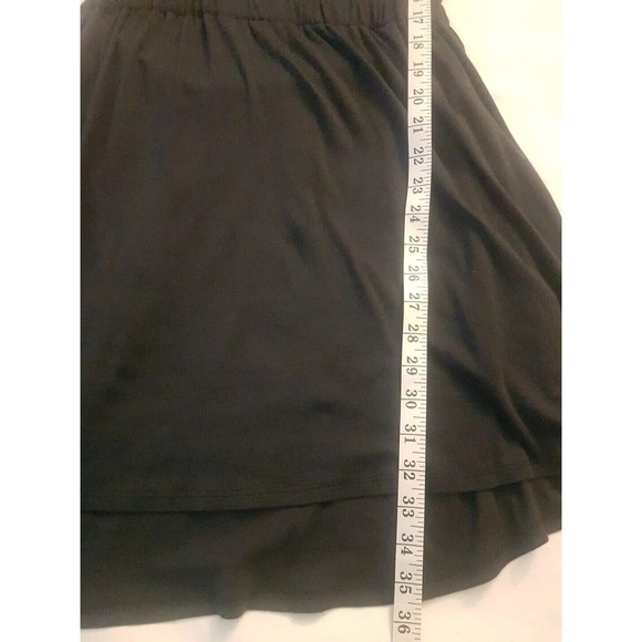 Theysken's Theory Dress Womens Sz Small Black Open back Pima Cotton Short Sleeve - Picture 11 of 12